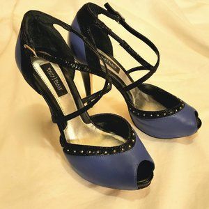 White House Black Market Peep Toe Heel w/ Ankle Strap Size 6.5 (NWOT)